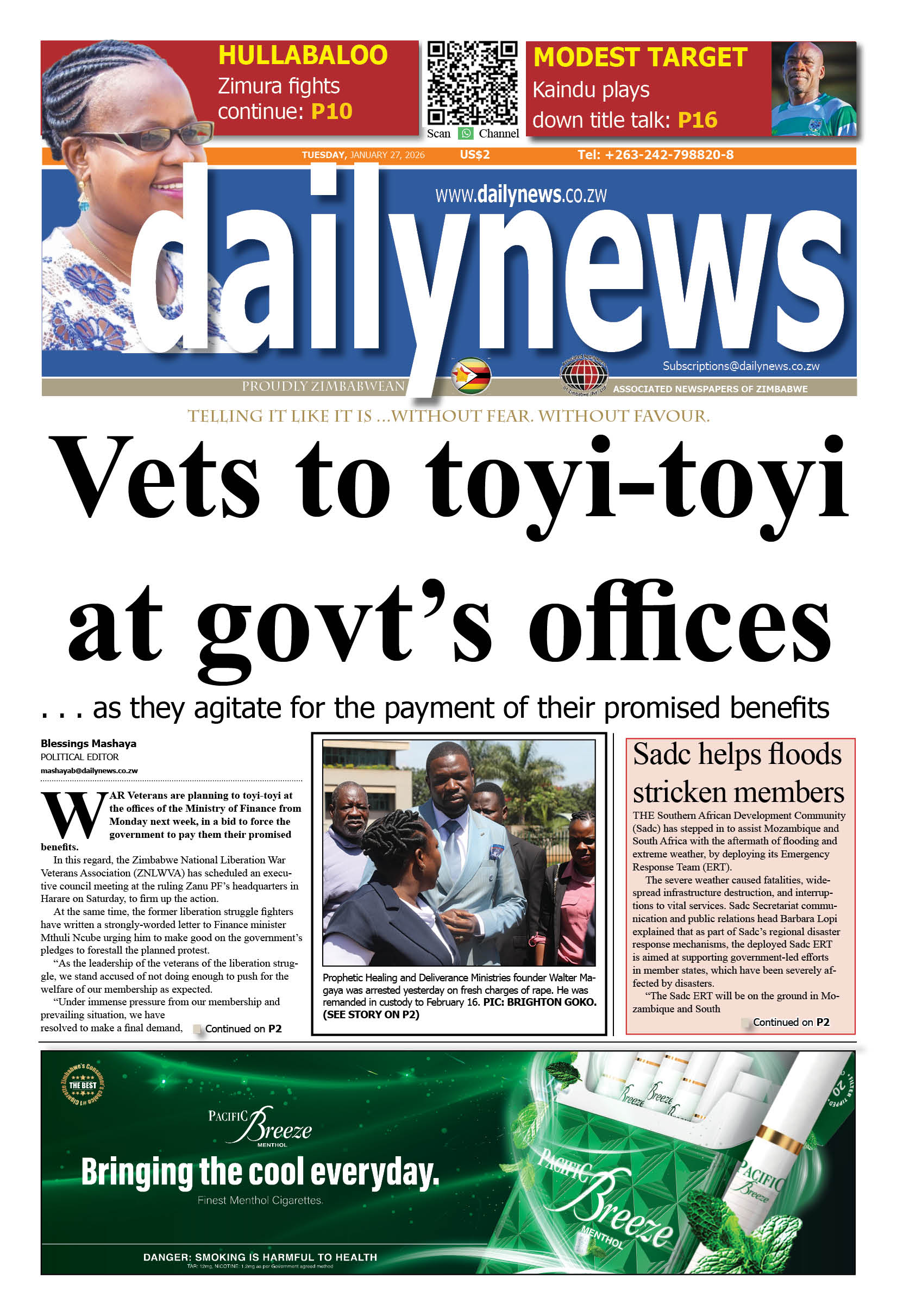 Tuesday 27 January 2026